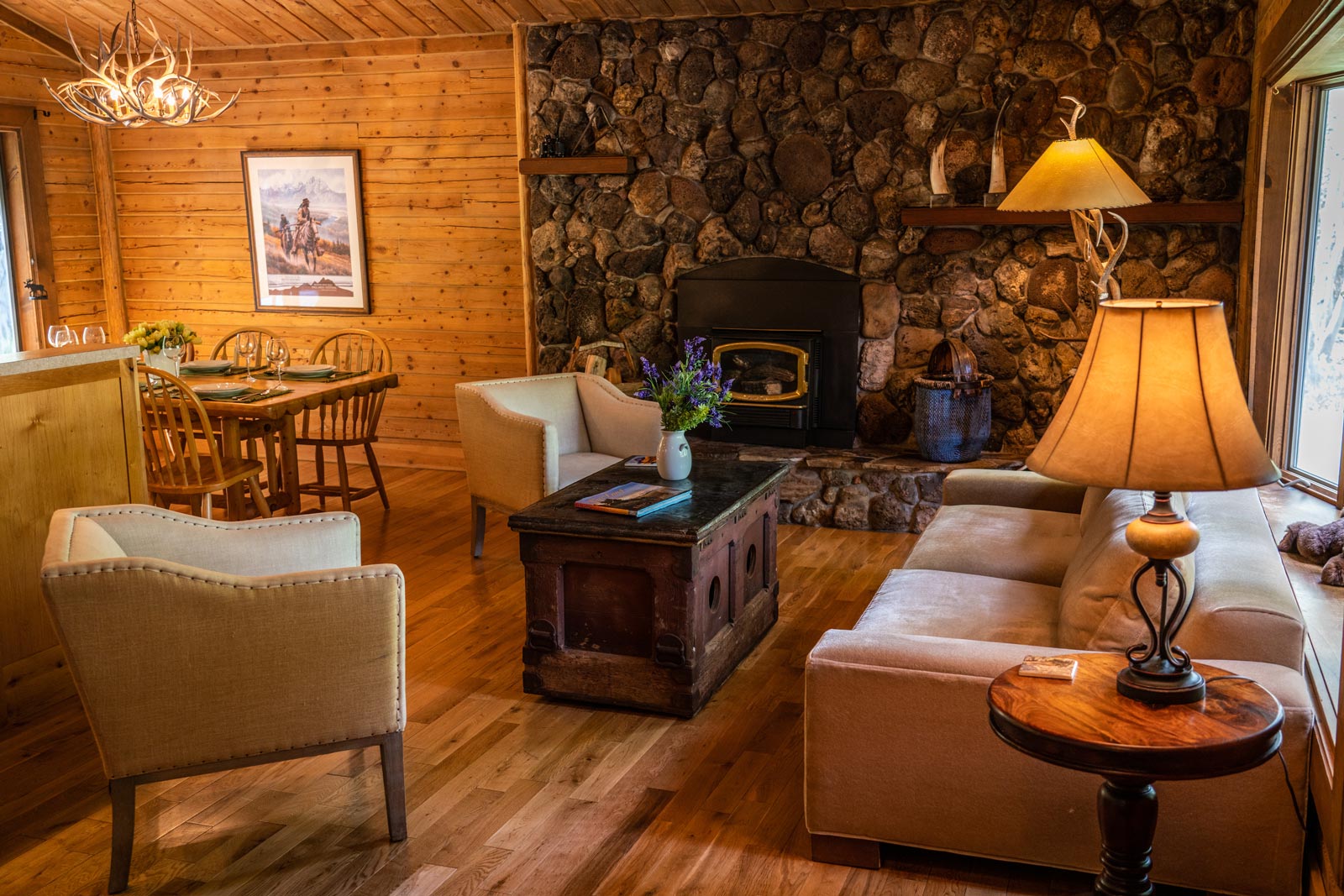 Living Room - Jackson Hole Cabins - Ranch House